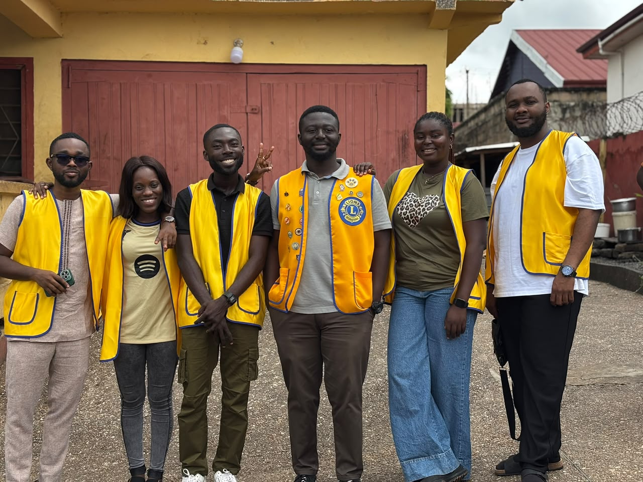Kumasi Heritage volunteers yellow vests alternate